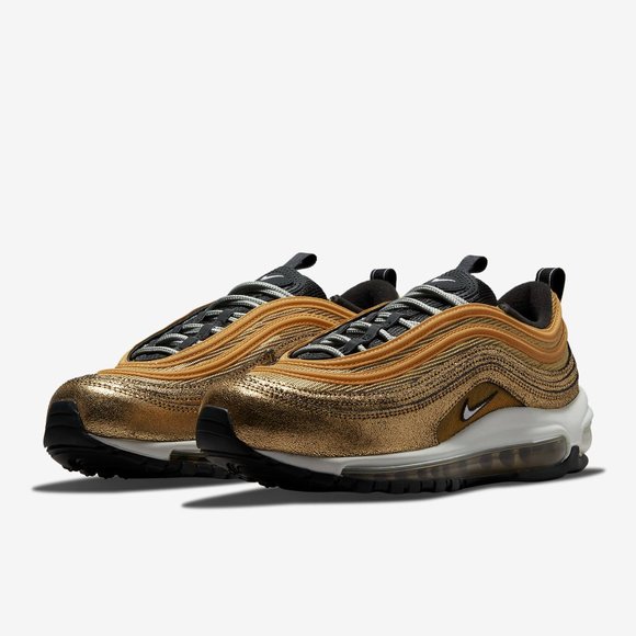 NEW Nike Air Max 97 Women's Twine/White-Metallic Gold DO5881-700 Golden … - Picture 6 of 9
